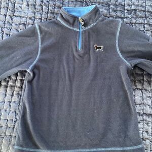 Black Dog fleece quarter zip pull-over, x-small